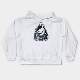 Abstract Shark Kids Hoodie